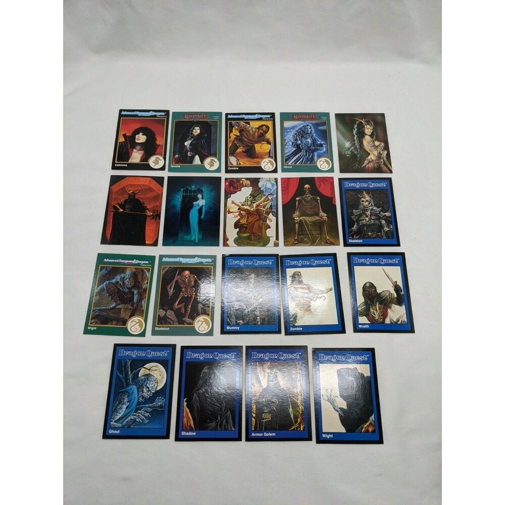 Lot Of (19) TSR Dungeons And Dragons And Fantasy Demons Undead Trading Cards